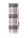Burberry Check Cashmere Scarf In Pink