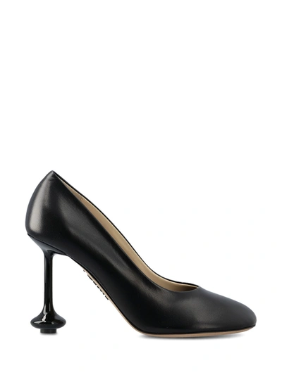 Loewe Toy Leather Drop Stiletto Pumps In Black