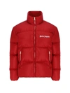 Palm Angels Puffer In Red Polyamide In Red