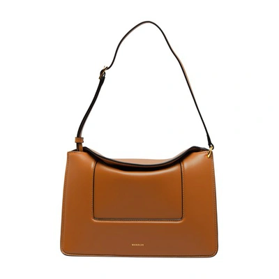Wandler Leather Penelope Shoulder Bag In Cocoon
