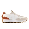 New Balance Women's 327 Solstice Casual Sneakers From Finish Line In White/brown