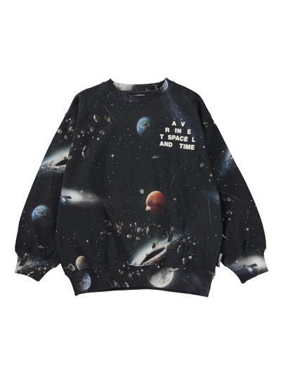 Molo Kids' Monti Graphic-print Sweatshirt In Multicolour