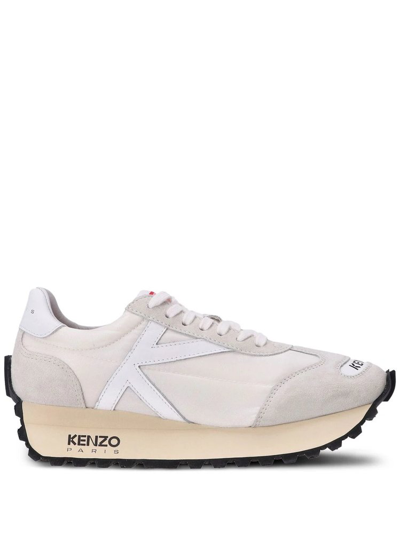 Kenzo Smile Run Low-top Trainers In Off Whit