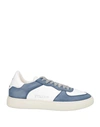 Nira Rubens Man Sneakers Slate Blue Size 11 Textile Fibers In Blue