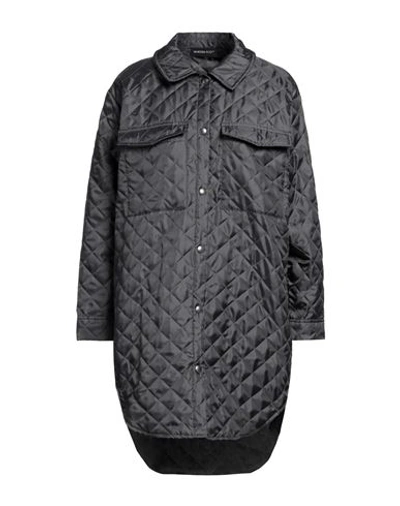 Vanessa Scott Woman Jacket Lead Size S Polyester In Grey