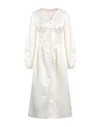 Connor & Blake Woman Midi Dress Ivory Size M Viscose In White