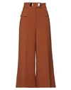 Marani Woman Pants Camel Size 4 Acetate, Polyester In Beige