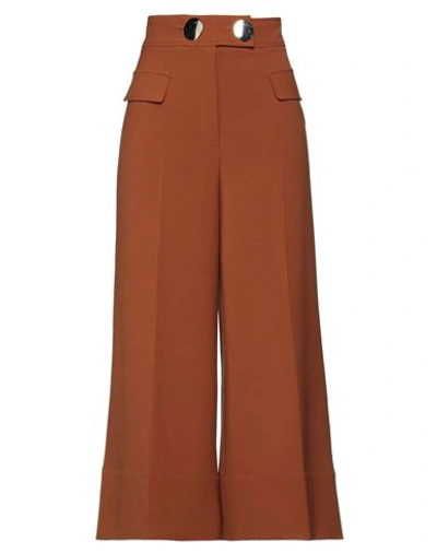 Marani Woman Pants Camel Size 4 Acetate, Polyester In Beige