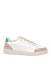 Enterprise Japan Man Sneakers White Size 9 Calfskin, Bovine Leather, Textile Fibers In White