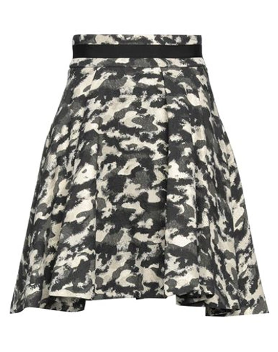 Kocca Woman Mini Skirt Dark Green Size 2 Cotton, Polyamide, Polyester, Elastane