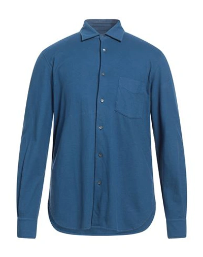Aspesi Man Shirt Navy Blue Size 3xl Cotton