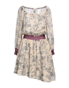 Semicouture Woman Short Dress Beige Size 6 Polyester In Beige