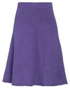 Carta Libera Woman Mini Skirt Purple Size S/m Viscose, Polyester, Polyamide