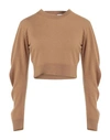 Circus Hotel Woman Sweater Camel Size 10 Wool, Cashmere In Beige