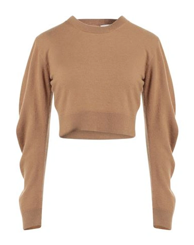 Circus Hotel Woman Sweater Camel Size 8 Wool, Cashmere In Beige