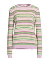 Kontatto Woman Sweater Lilac Size Onesize Polyamide, Wool, Viscose, Cashmere In Purple