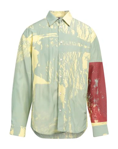 Oamc Man Shirt Light Green Size L Viscose