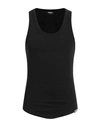 Dsquared2 Man Undershirt Black Size Xxl Cotton, Elastane
