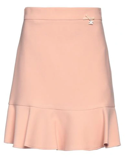 Elisabetta Franchi Woman Mini Skirt Blush Size 6 Polyester, Viscose, Elastane In Pink