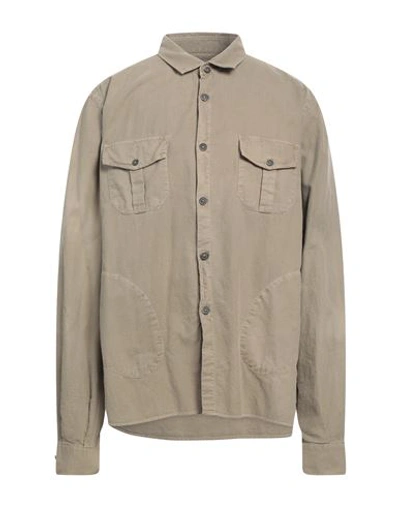 Reyer Man Shirt Khaki Size Xxl Cotton In Beige