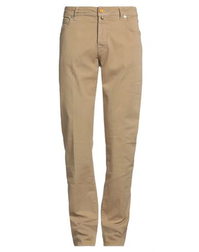 Jacob Cohёn Man Pants Camel Size 36 Cotton, Elastane In Beige