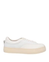 ANT/WERP ANT/WERP MAN SNEAKERS OFF WHITE SIZE 7 SOFT LEATHER