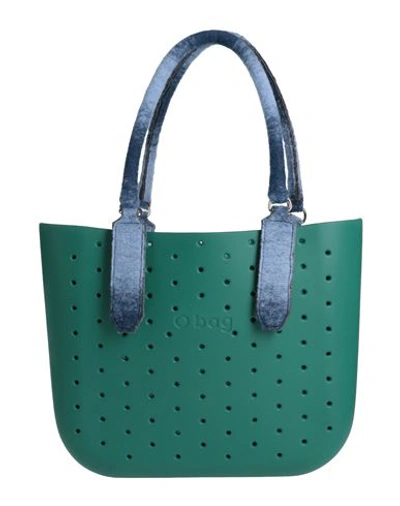 O Bag Woman Handbag Emerald Green Size - Rubber, Textile Fibers