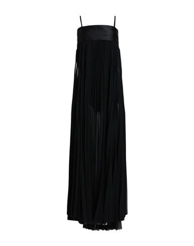 Diesel Black Gold Woman Long Dress Black Size 6 Polyester