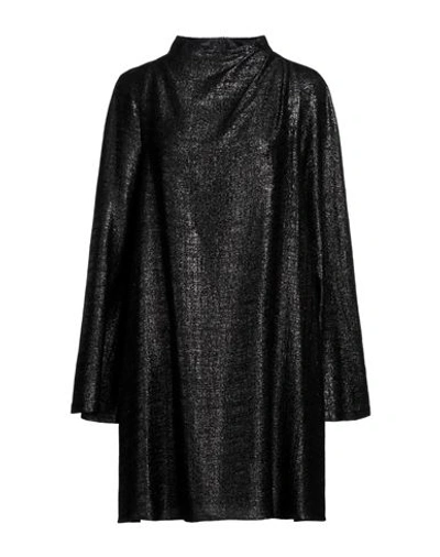 Erika Cavallini Woman Mini Dress Black Size 6 Viscose, Polyamide