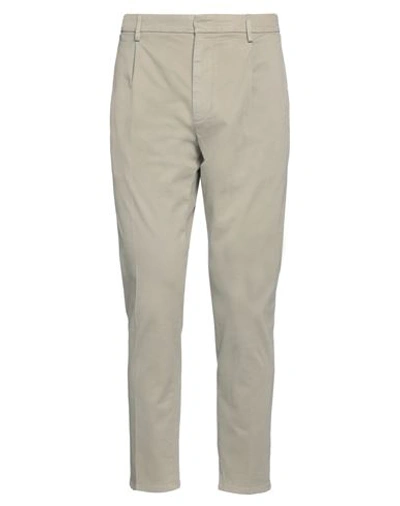 Dondup Man Pants Grey Size 30 Cotton, Elastane