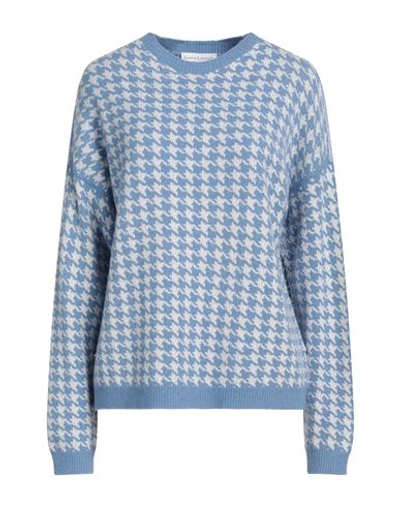 Carta Libera Woman Sweater Pastel Blue Size 1 Polyester, Viscose, Polyamide
