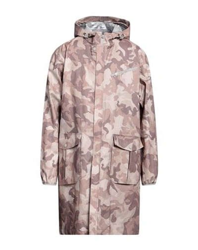 Herno Man Overcoat & Trench Coat Light Brown Size 40 Linen, Polyurethane In Beige