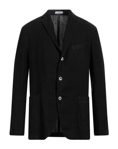 Boglioli Man Suit Jacket Black Size 44 Linen In Black