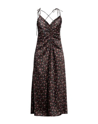 Sandro Woman Midi Dress Black Size 10 Polyester