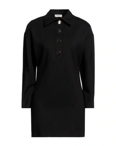 Sandro Woman Mini Dress Black Size 8 Viscose, Polyamide, Elastane