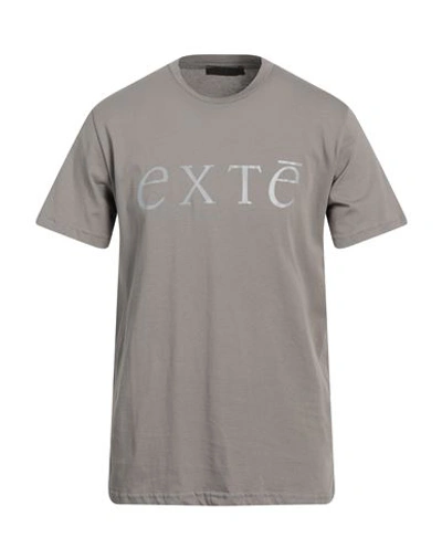 Exte Man T-shirt Grey Size Xxl Cotton