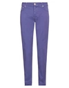 Jacob Cohёn Man Pants Purple Size 33 Cotton, Elastane