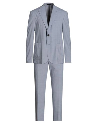 Lab. Pal Zileri Man Suit Light Blue Size 40 Polyester, Wool, Elastane