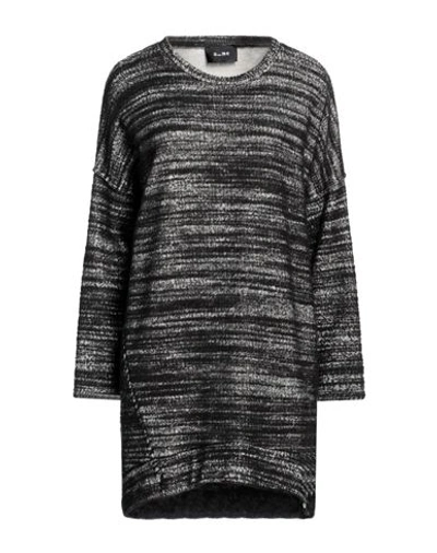 A Me A_me Woman Sweater Black Size 8 Cotton, Acrylic, Wool