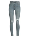 DR DENIM DR. DENIM WOMAN JEANS BLUE SIZE M COTTON, ELASTANE