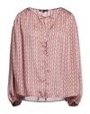 Maje Woman Blouse Blush Size 3 Polyester In Pink
