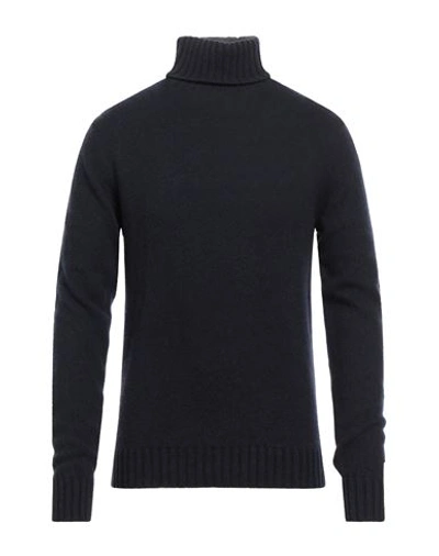 Irish Crone Man Turtleneck Midnight Blue Size Xxl Wool