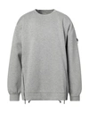 LES HOMMES LES HOMMES MAN SWEATSHIRT GREY SIZE XL COTTON, VISCOSE, POLYESTER