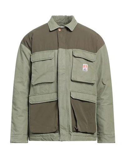 Wrangler Man Jacket Military Green Size Xxl Cotton