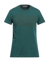 Yes Zee By Essenza Man T-shirt Emerald Green Size Xl Cotton In Green