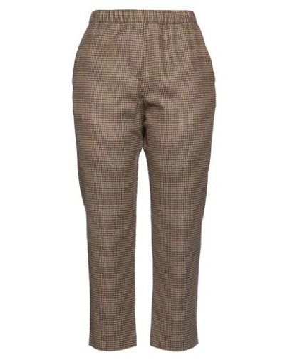 Masscob Woman Pants Khaki Size 10 Wool In Beige