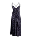 Sandro Woman Midi Dress Black Size 10 Polyester In Black