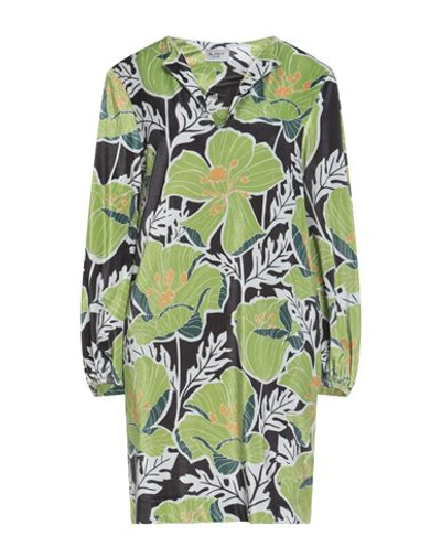 Blanca Luz Woman Mini Dress Green Size 8 Polyester, Elastane