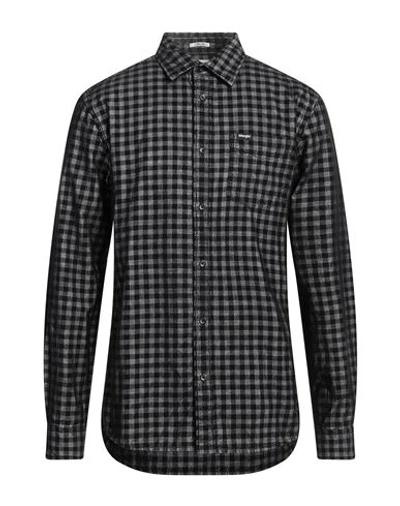 Wrangler Man Shirt Black Size 3xl Cotton