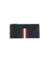 Bally Woman Wallet Navy Blue Size - Soft Leather